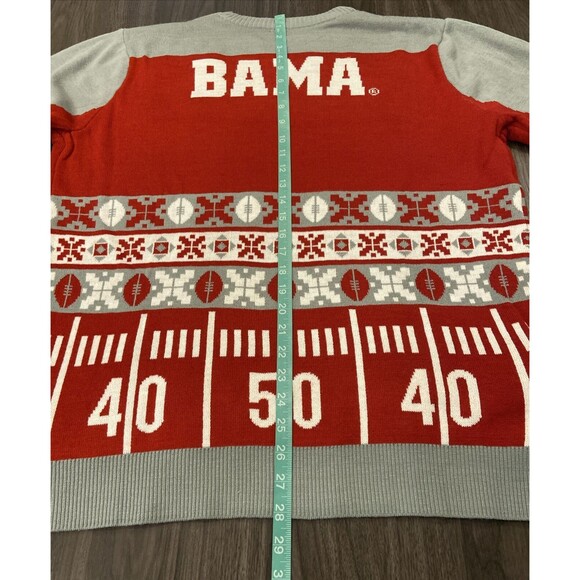 Alabama Crimson Tide LIGHT UP Pullover SWEATER NCAA Football Ugly Xmas UNISEX Lg - Picture 8 of 12